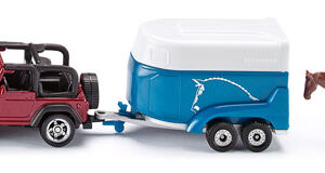 Wrangler Jeep mit Pferdeanhänger und Pferd( Liefertermin noch nicht bekannt )