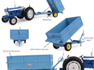 WEEKS 3.5 ton Hydraulik Anhänger mit hoher Bordwand