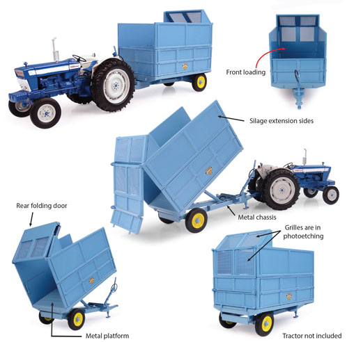 Anhänger Weeks mit Silage Aufsteckbordwände