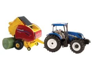 New Holland T6.180 mit Roll-Belt 560 Rundballenpresse