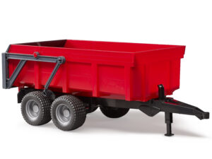 Wannenkippanhänger mit Automatikrückwand (rot)