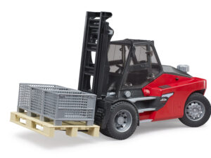 Linde HT160D Stapler mit Palette und 3 Gitterboxen